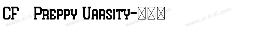 CF   Preppy Varsity字体转换